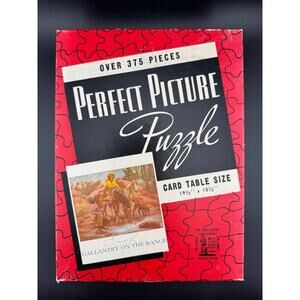 Vintage Perfect Picture Puzzle - Gallantry on the Range